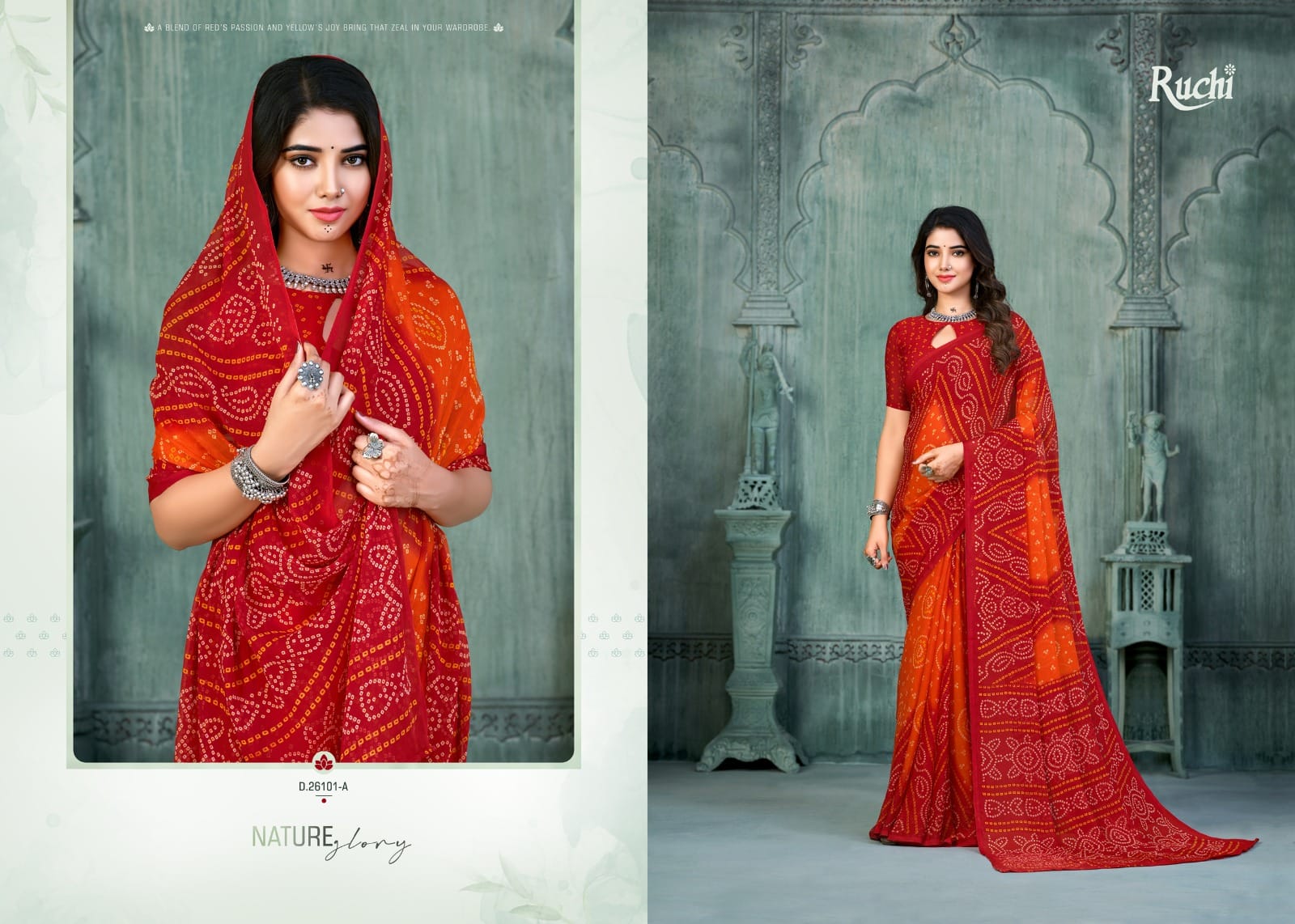 RUCHI SAREES STAR CHIFFON 131 